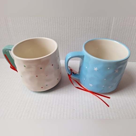 NWT Lang by Design Handpainted Christmas Mugs Lot of 2 Microwave safe - Picture 2 of 4